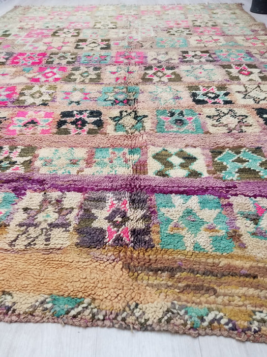 Vintage Moroccan rug from Boujaad region