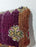 Purple Moroccan Wool Pillow, Vintage Berber Pillow