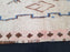 Vintage white square Moroccan rug from AZILAL region