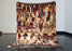 Abstract square Moroccan rug from Boujaad region