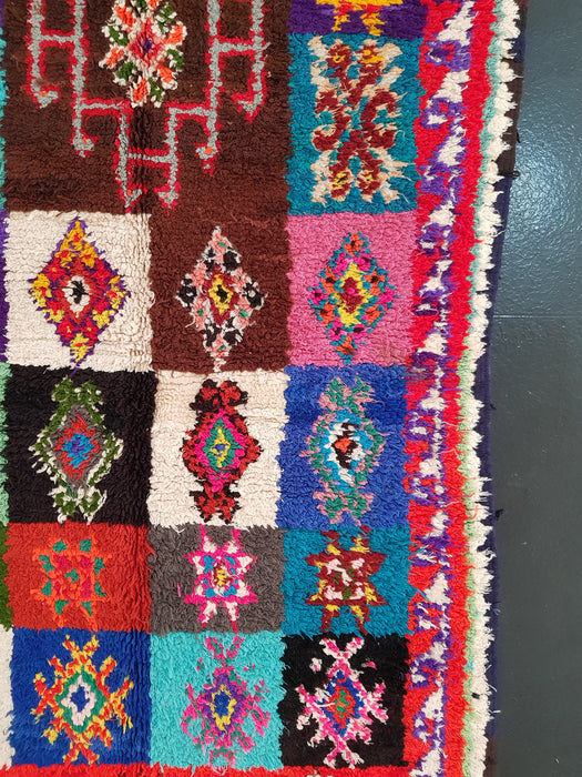 NIce colorful Boucherouit rug from Azilal region