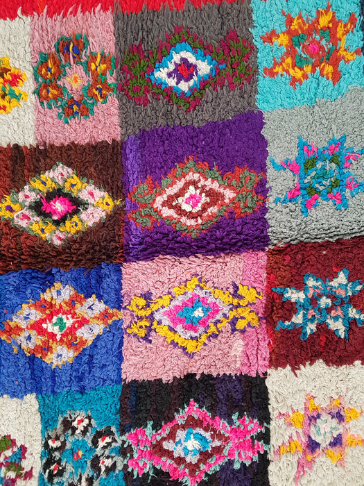 NIce colorful Boucherouit rug from Azilal region