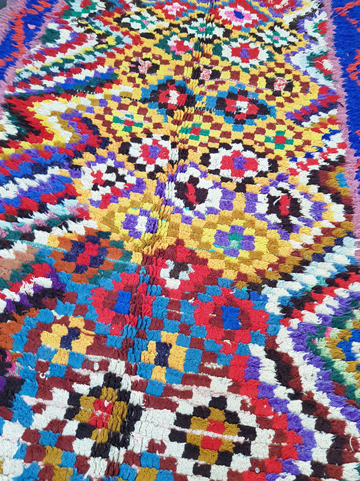 Nice colorful Boucherouit rug from Azilal region