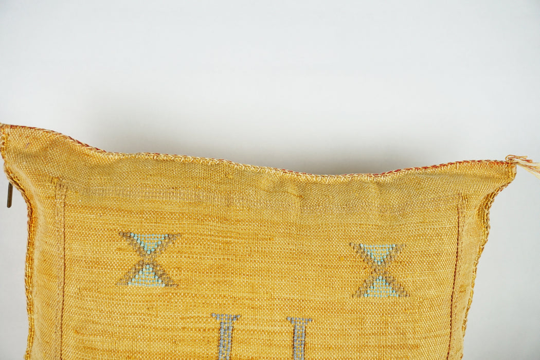 Lovely yellow Moroccan Cactus Pillow cover, Bohemian sabra