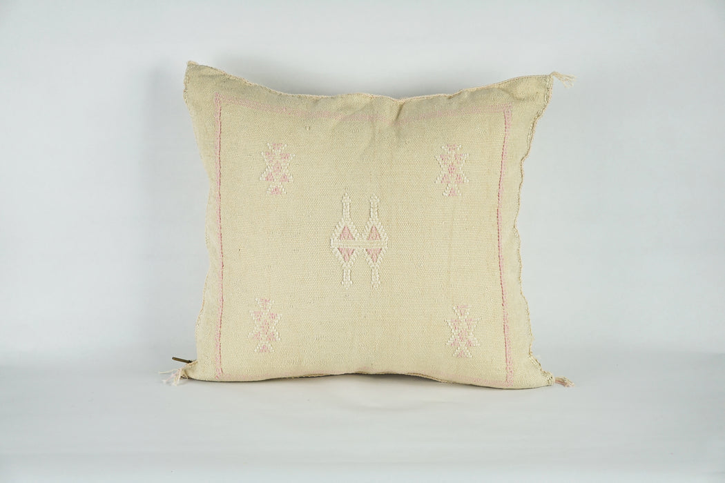 Lovely Withe Moroccan Cactus Pillow cover, Bohemian sabra