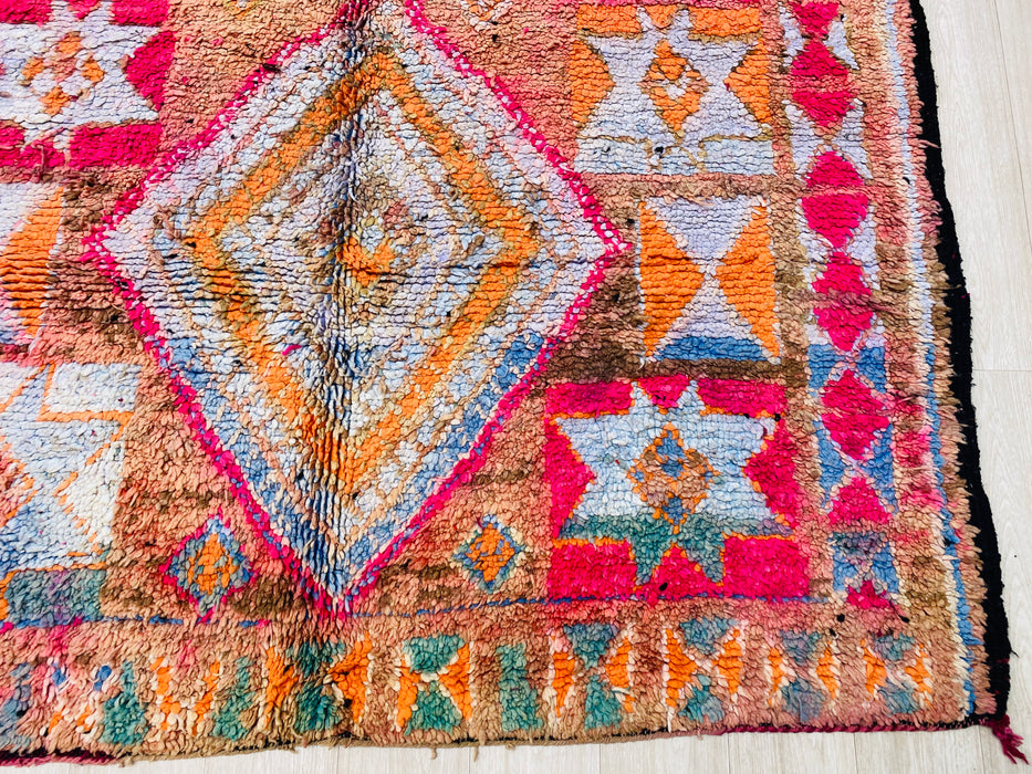 Colorful Moroccan rug from Boujaad region