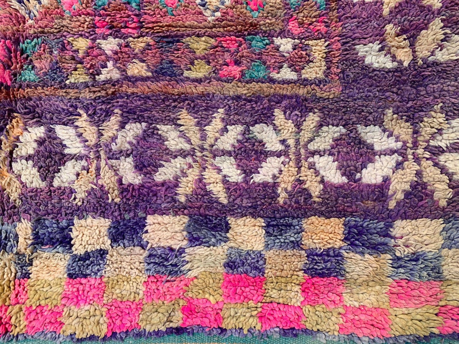 Vintage Moroccan rug from Boujaad region