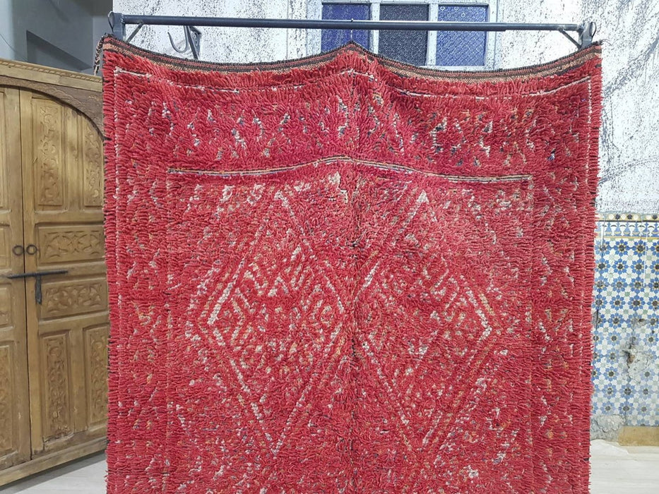Fabulous Red Moroccan rug from Boujaad region