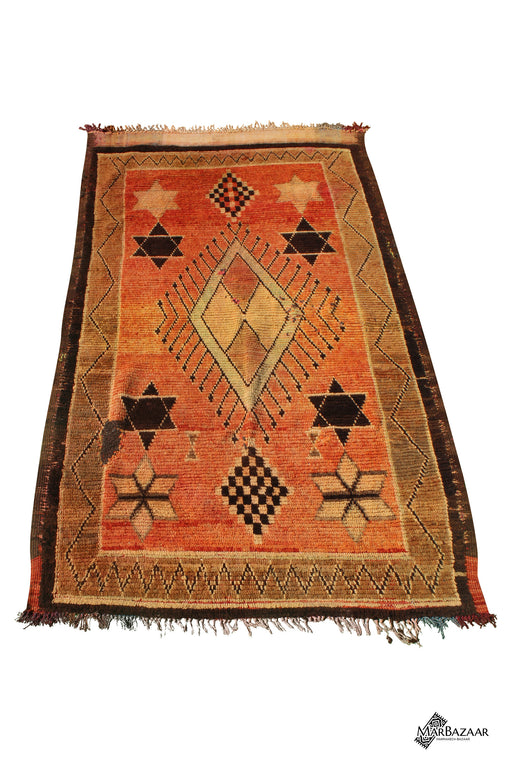 Fabulous Moroccan rug from boujaad region. Vintage rug with insane colors