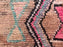 Unique peach Moroccan rug from Boujaad region