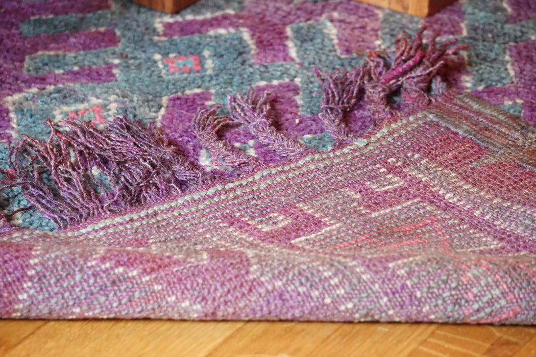 Purple Moroccan rug from Beni Mguild region