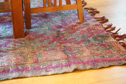 Purple Moroccan rug from Beni Mguild region